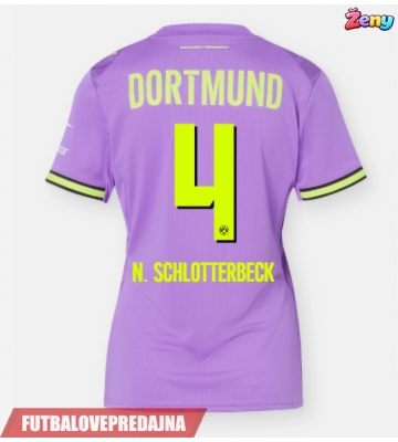 Lacne Ženy Futbalové dres Borussia Dortmund Nico Schlotterbeck #4 2026-27 Krátky Rukáv - Tretina